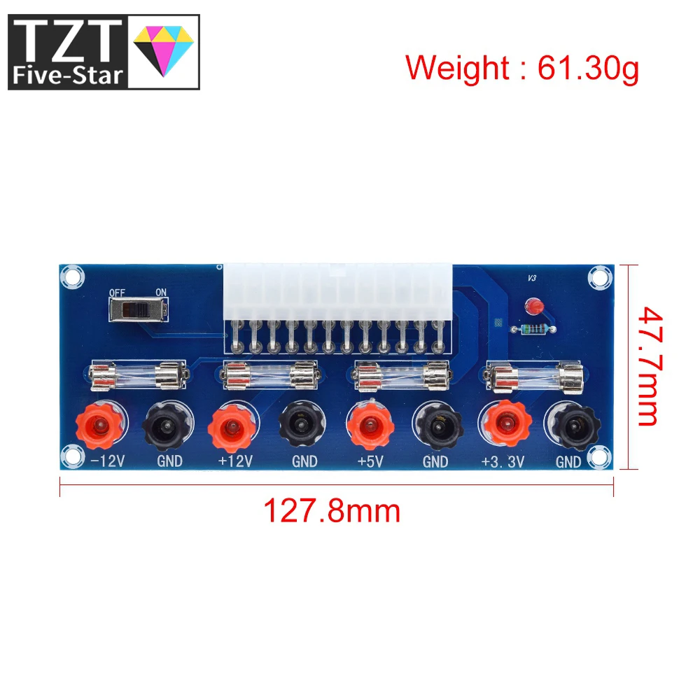 XH-M229 Desktop PC Chassis Power ATX Transfer to Adapter Board Power Supply Circuit Outlet Module 24Pin Output Terminal 24 pins