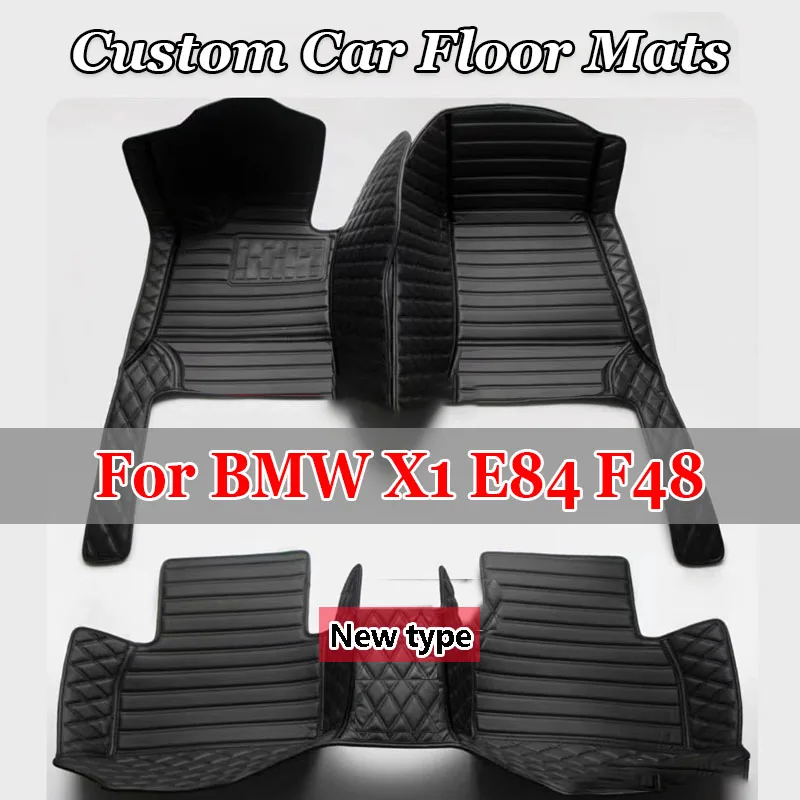 

Custom Car Floor Mats For BMW X1 E84 F48 Auto Carpets Foot Coche Accessories