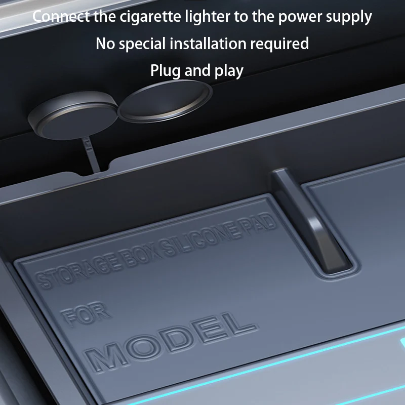 Per Tesla Model3 Highhland Atmosphere Light Docking Station Tipo-c 27W Caricatore rapido USB Extender Docking Station Alimentato Splitter