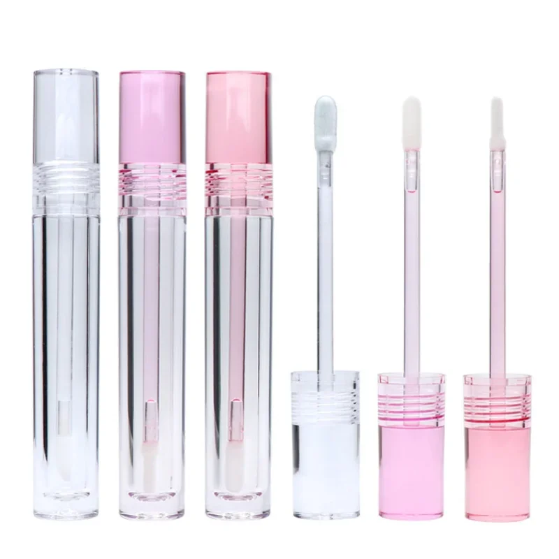 

10PCS 5ml Round Full Transparent Lip Glaze Lip Gloss Eyeliner Mascara Empty Refillable Cosmetic Package Material Makeup Tools