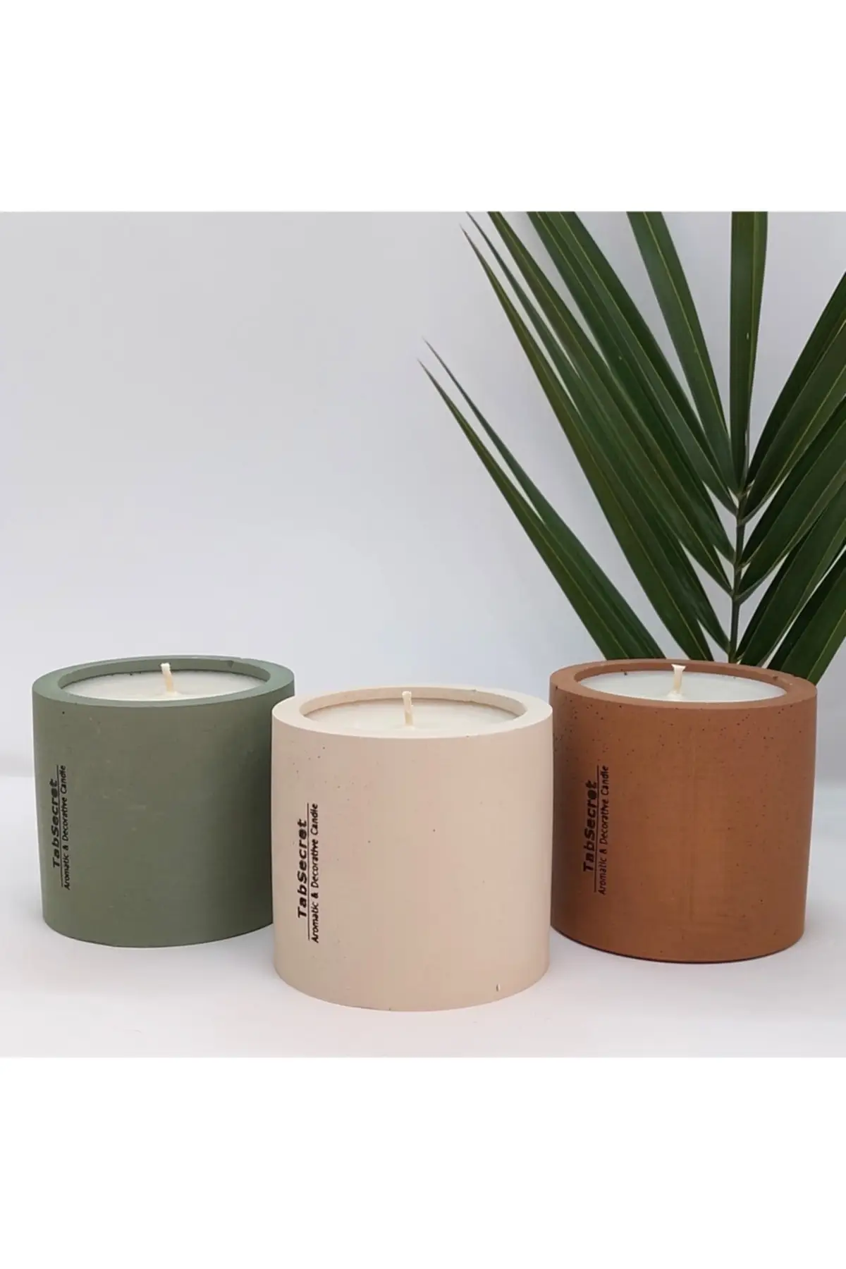 Introduction to special price/3-piece candle set-cinnamon and apple flavored