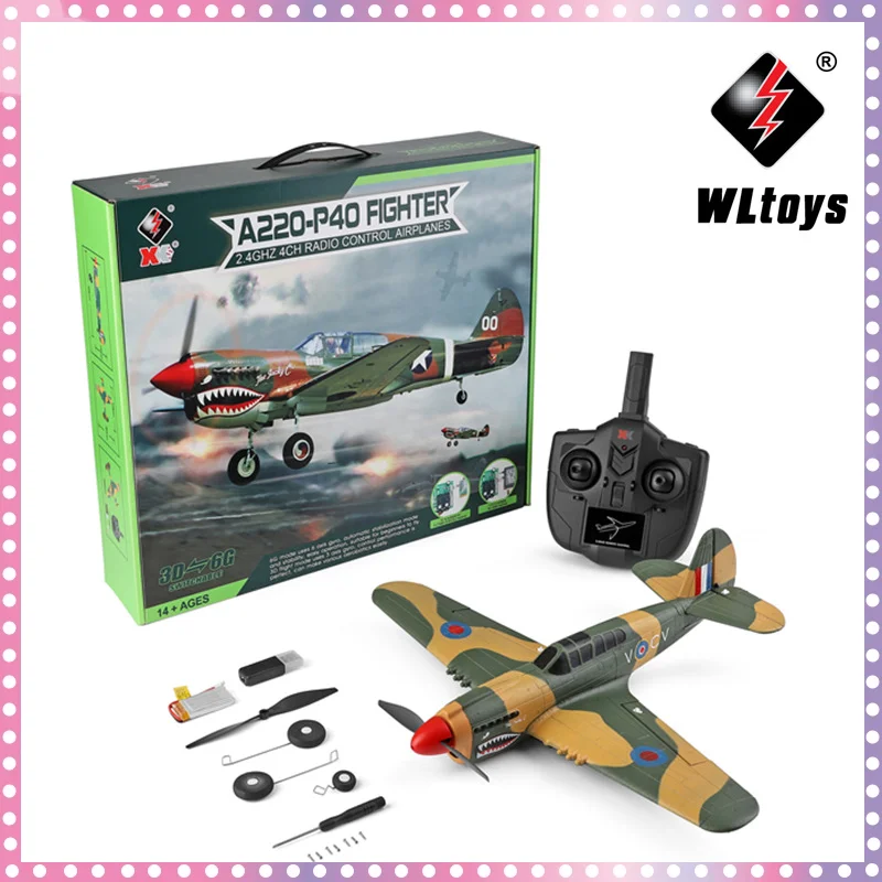 

WLtoys Xk A220 4CH6G/3D Modle Stunt Plane Six Axis Stability Remote Control Airplane Electric Rc Aircraft Outdoor Toys For Adult