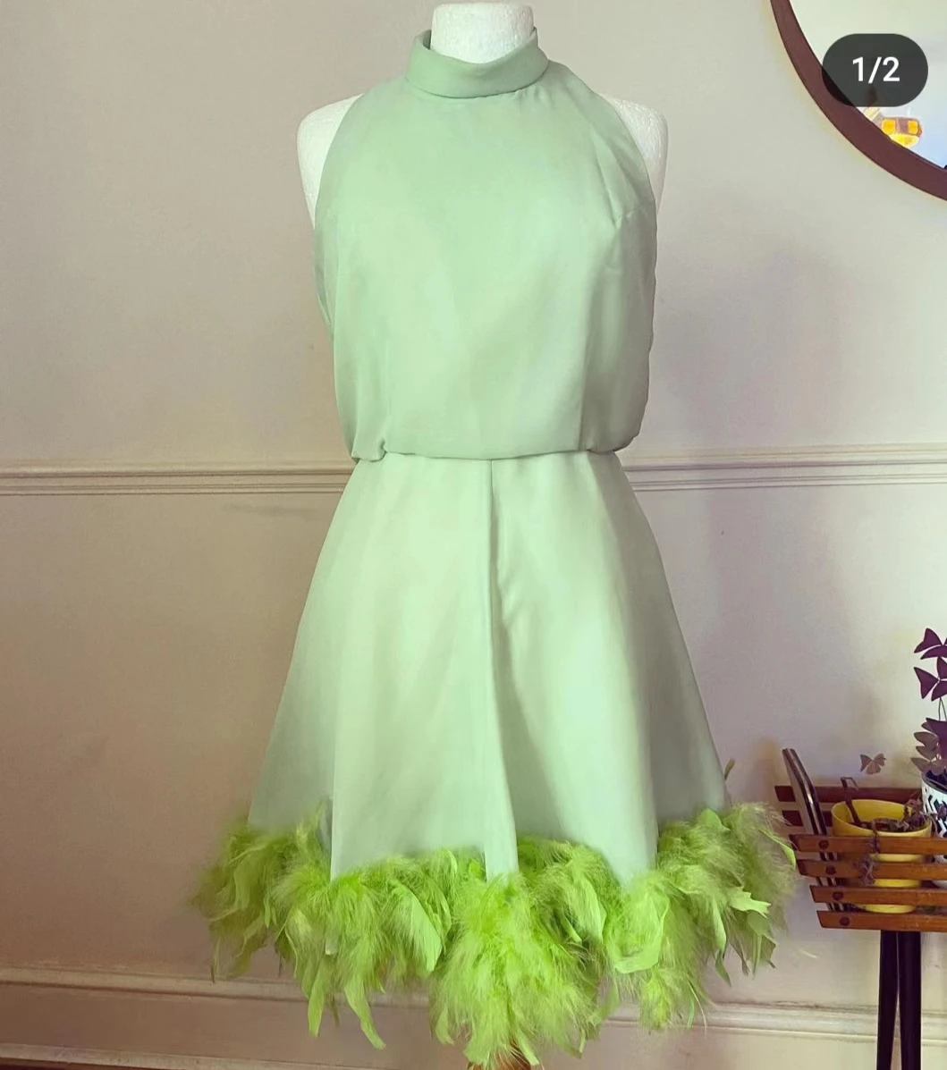 حافة زخارف ريش تركيا ، شريط مارابو بلماس للحرف اليدوية ، خياطة الملابس ، إكسسوارات تزيين فستان الزفاف ، أزرق ، 1 متر ، 10-15