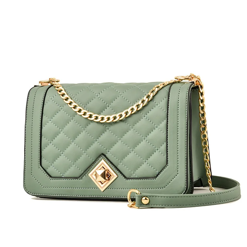 2023 Spring and Summer Small Fragrant Wind Ringer Chain Bag One Shoulder Portable Diagonal Cute Fashion Personality Women's Bag