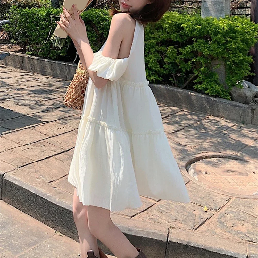 Stylish Casual Dress with an Off Shoulder Cut and Short Sleeves Designed to Keep For Women Cool in the Summer Heat