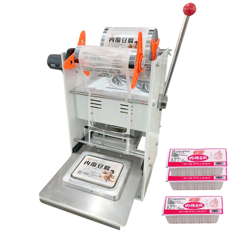 

Ручная машина для запечатывания пластиковых лотков, упаковочная машина для тофу, упаковочная машина для тофу