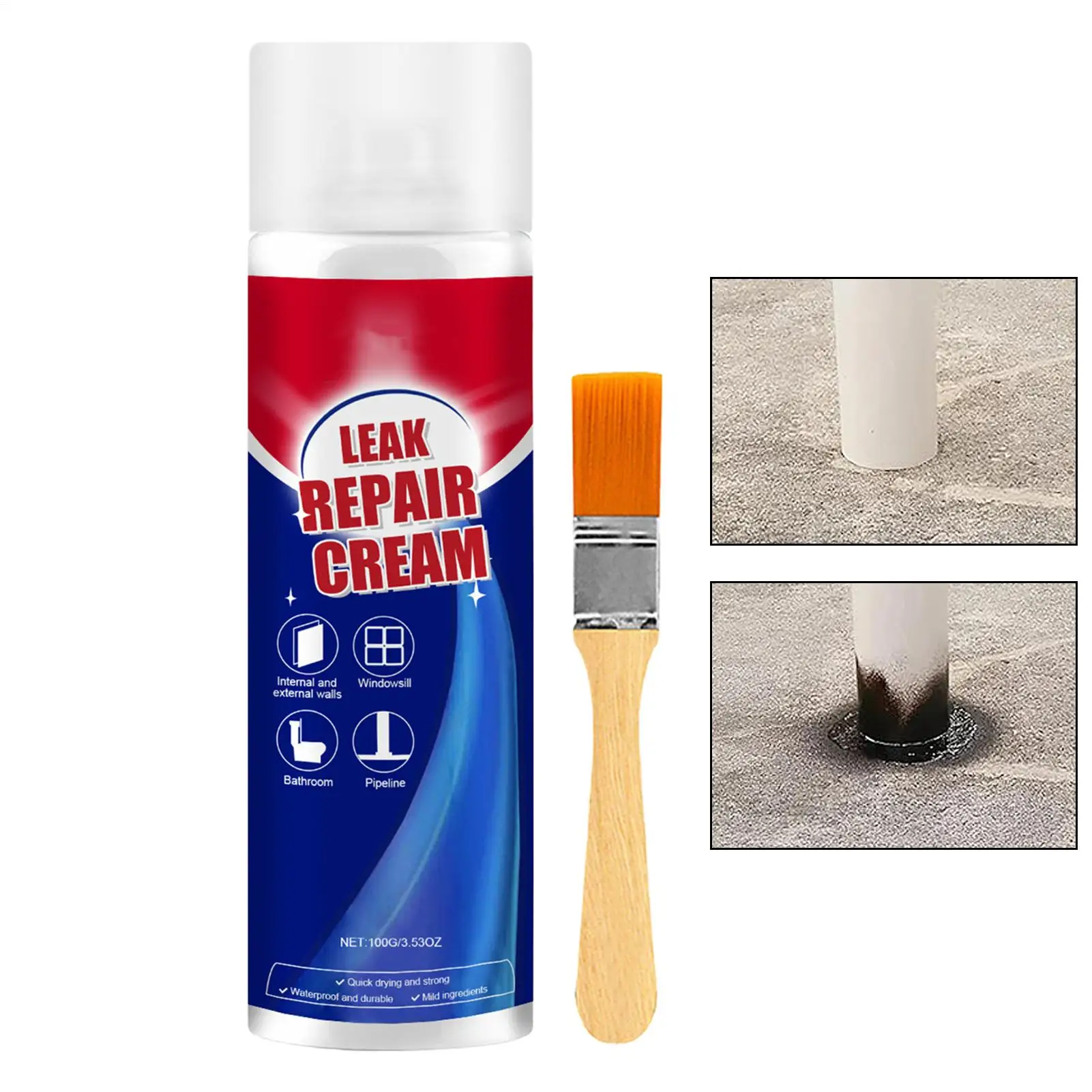 100ml สเปรย์ Sealant Wall Roof Leak Repair Liquid สเปรย์ Wall Gap FILLER เคลือบอุปกรณ์เสริมยาวนาน Sealant สําหรับกระเบื้องรางน้ํา