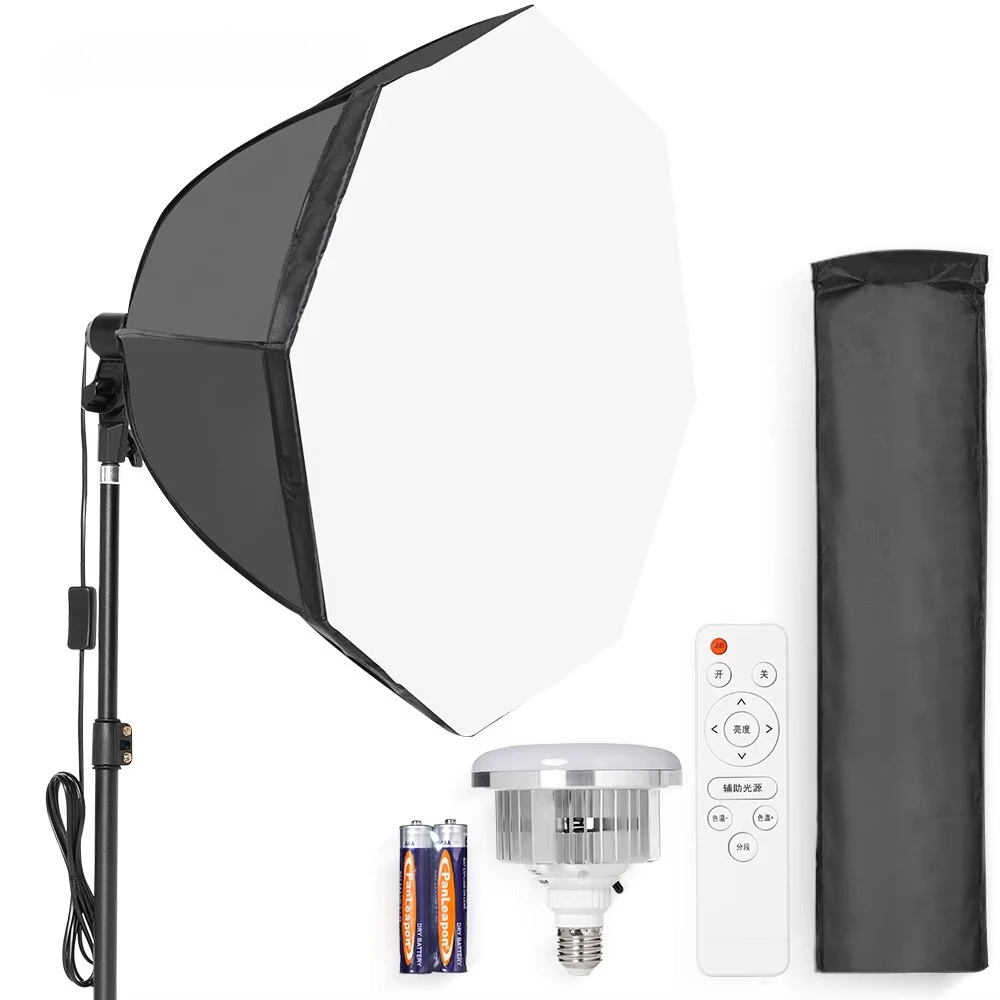 AL-50 LED Video Light with Tripod Support and Soft Box Photo Studio Kit, Suitable Photo Live Video Recording Kit