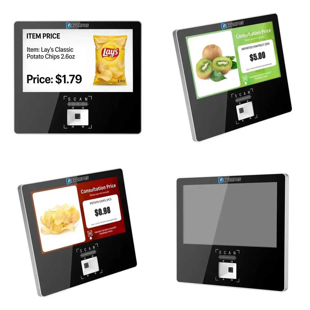 Wall Mounting Price Checker Wholesale Barcode Reader 11.6in Save Space Price Checker