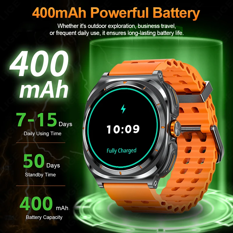 2025 新しいスマートウォッチメンズ TWS イヤホン 400mAh 大バッテリー超 HD AMOLED スクリーン Bluetooth 通話スポーツスマートウォッチサムスン