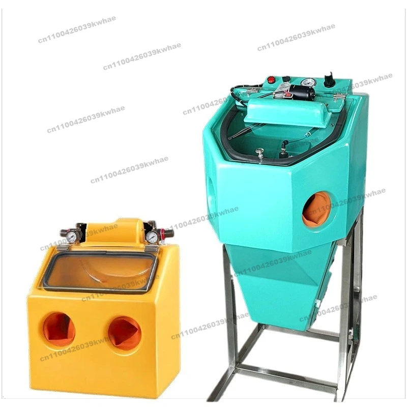 Large Sandblasting Machine Ancient Gold Bracelet Wet Water Treatment Silver Jewelry Gold Matte Polishing