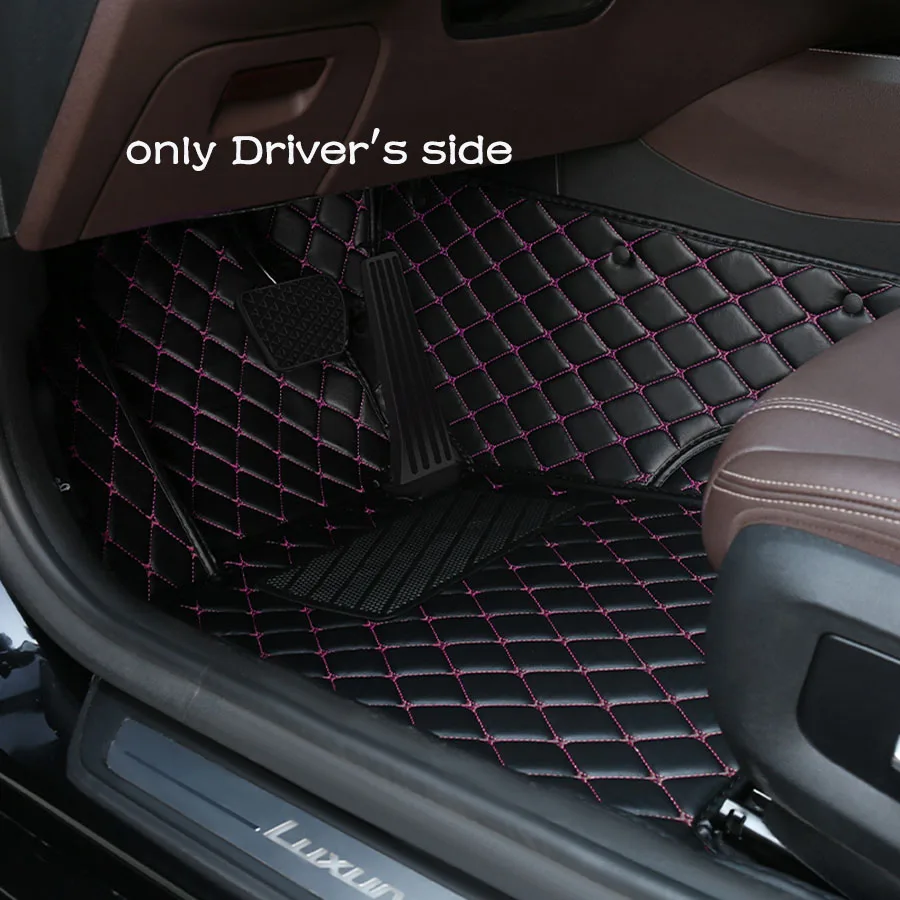 WZBWZX Кожаный Автомобильный напольный коврик под заказ для Peugeot всех моделей 4008 RCZ 308 508 301 3008 206 307 207 2008 408 5008 автомобильные аксессуары