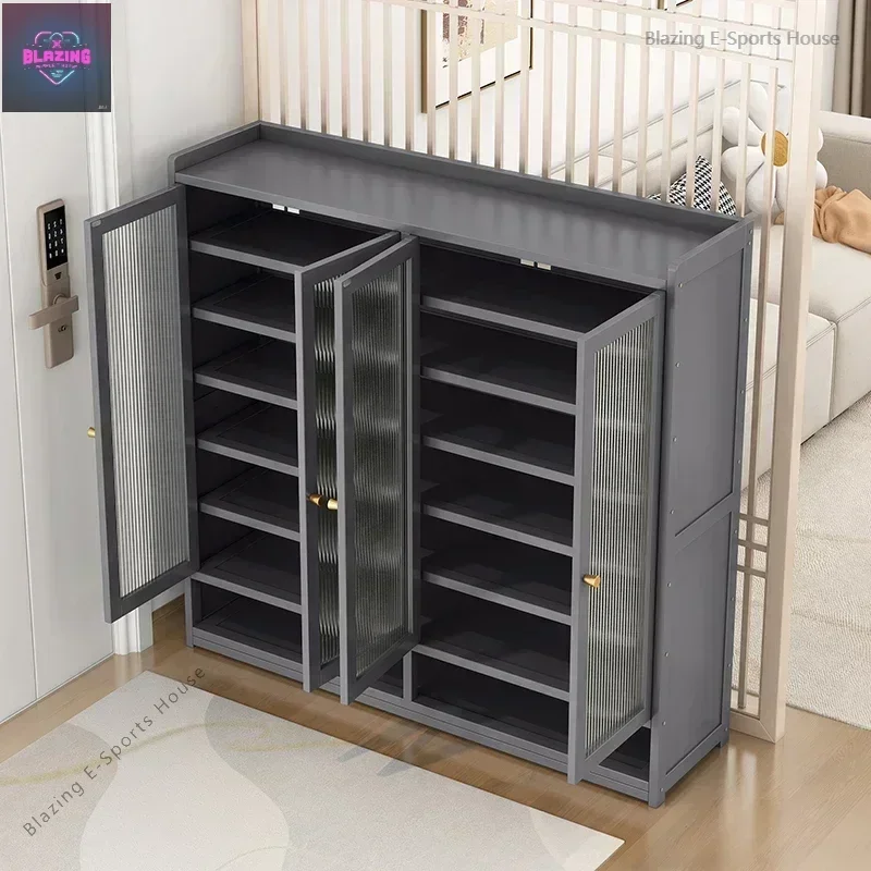 Simple Designs Shoe Cabinets Vertical Vintage Traditional Storage Shoe Cabinets Minimalist Grey Librero Esquinero Furniture