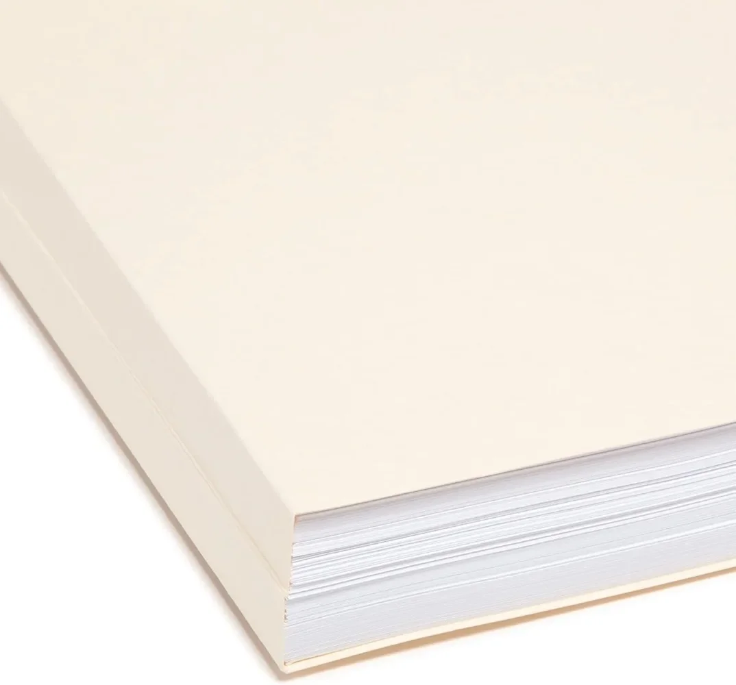 Smead File Folder, Reinforced 1/3-Cut Tab, 1-1/2" Expansion, Letter Size, Manila, 50 Per Box (10405)