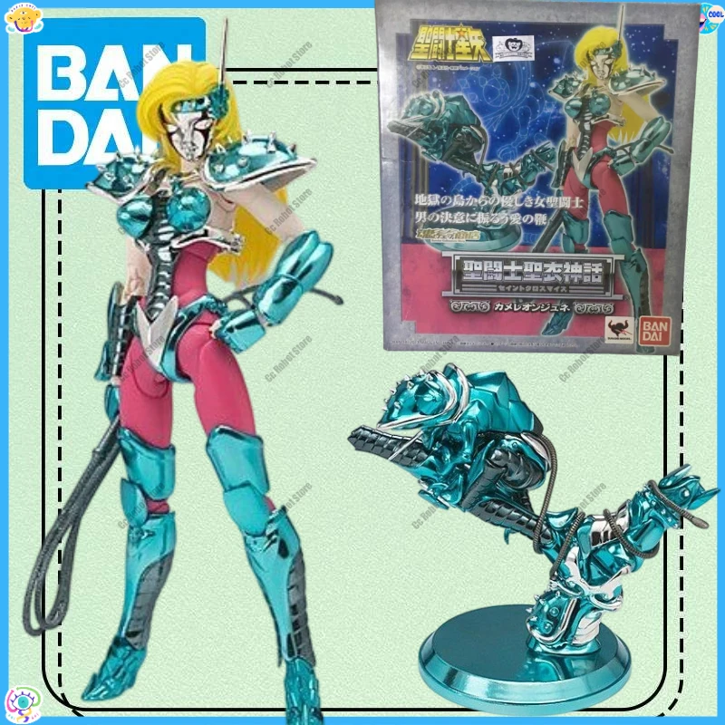 

Bandai 100% Original Saint Seiya Cloth Myth Chameleon Juni Figure Articulated Action Figure Birthday Gift Collectible Toy
