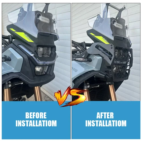 Imagen 1 del producto Para CFMOTO 450 450MT Protector de rejillas de faros de motocicleta CF450MT MT450 2024 2025 cubierta de protección de luz delantera de faro