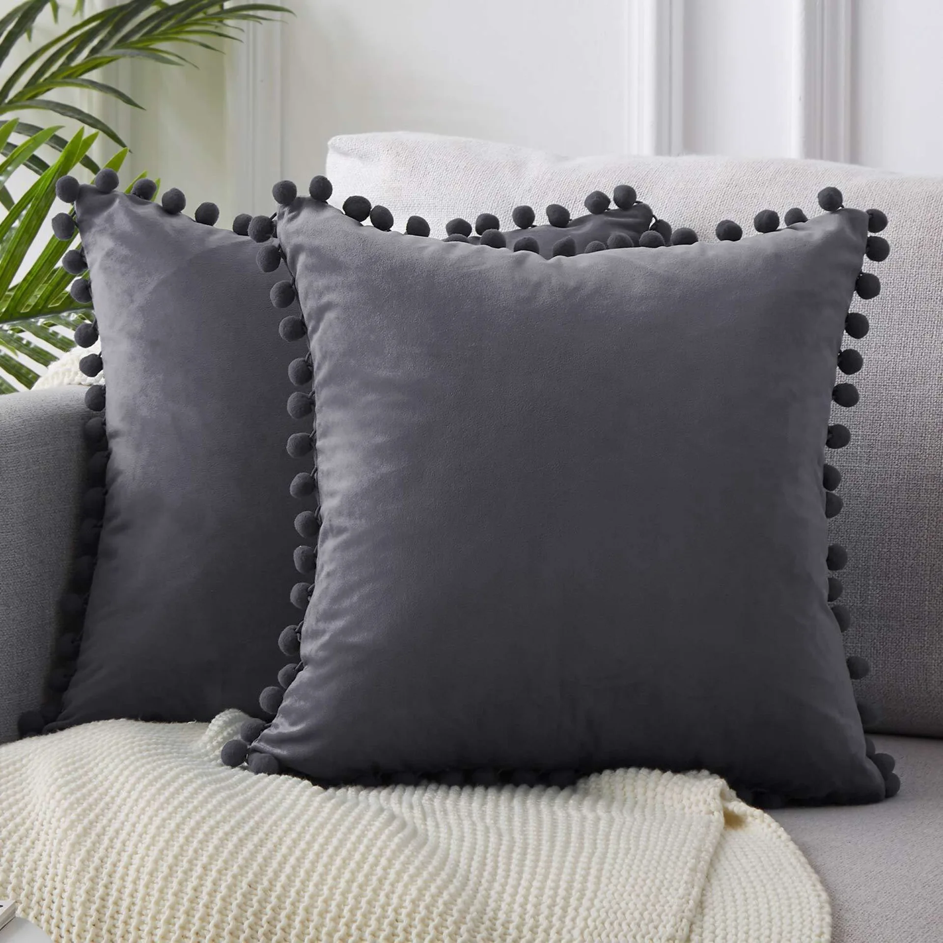 Samt-Kissenbezug für Zuhause, böhmischer Stil, Dekor, weicher dekorativer Kissenbezug, Raumdekoration, Sofa-Kissenbezüge, groß, 45 x 45 cm