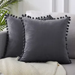 Home Bohemian Style Velvet Cushion Cover Decor Soft Decorative Pillow Case Covers Room Decoration Sofa Pillowcases Big 45Ã45 Cm