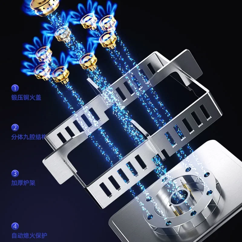 موقد كهربائي كهرومغناطيسي مزدوج الاستخدام ، سطح مكتب مدمج ، غاز واحد ونار كهربائية قوية ، موقد غاز مدمج