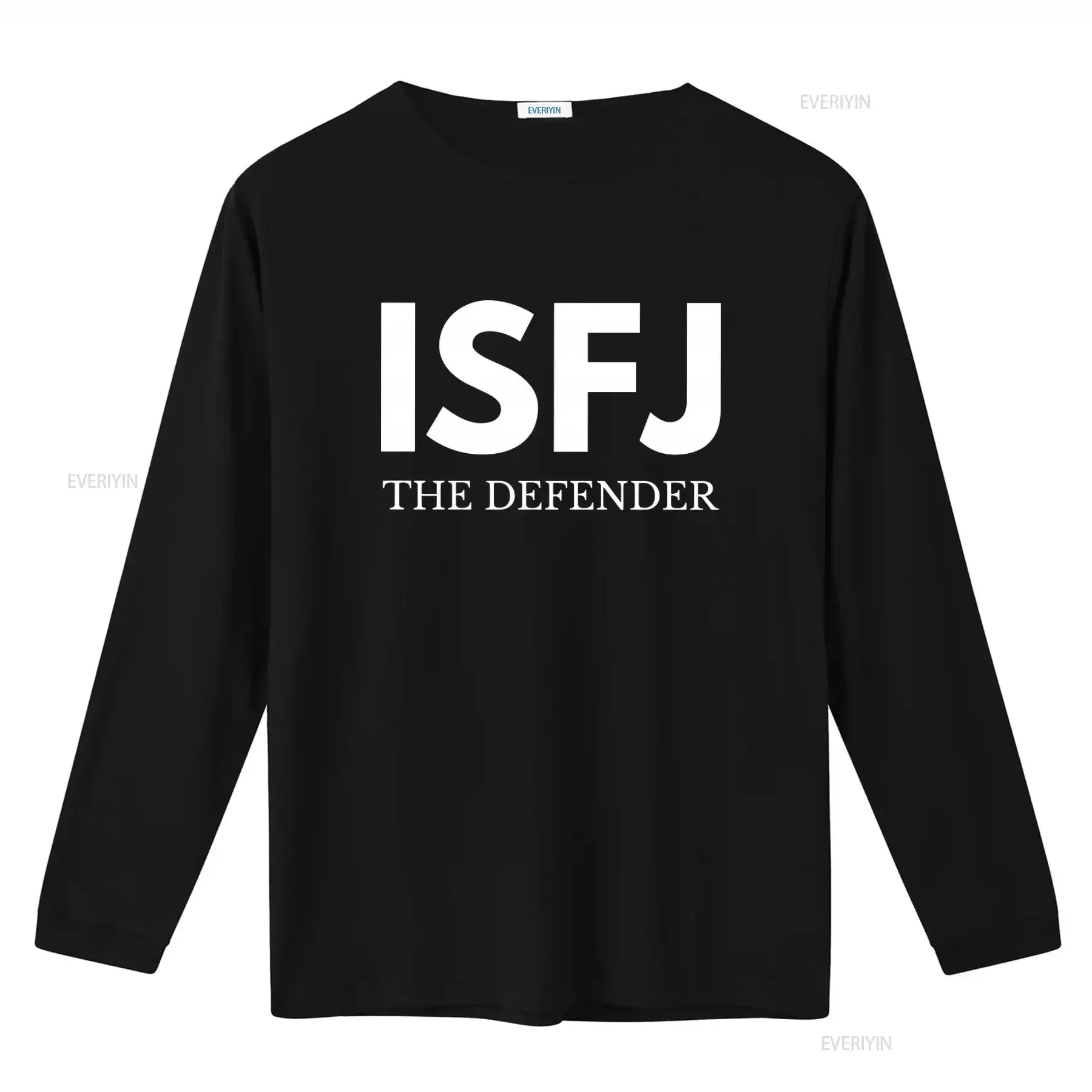 ISFJ The Defender T Shirt Unique Personality Print for Trendy Fashion Lovers vintage Washed Top For Everyday Wear Versatile