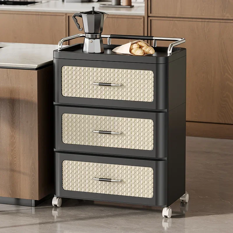 

Multi-functional Storage cabinet household drawer bedroom bedside living room trolley snacks dust storage cabinet