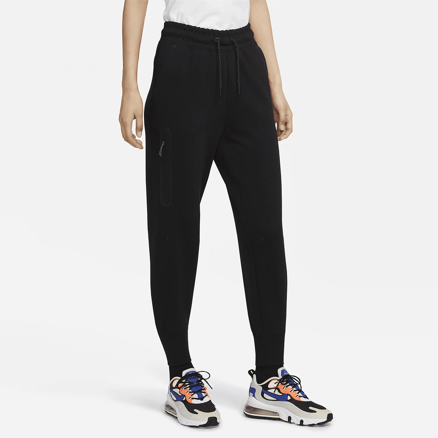 Nike genuine comfortable winter women's ankle tied knitted sports pants CW4293-010