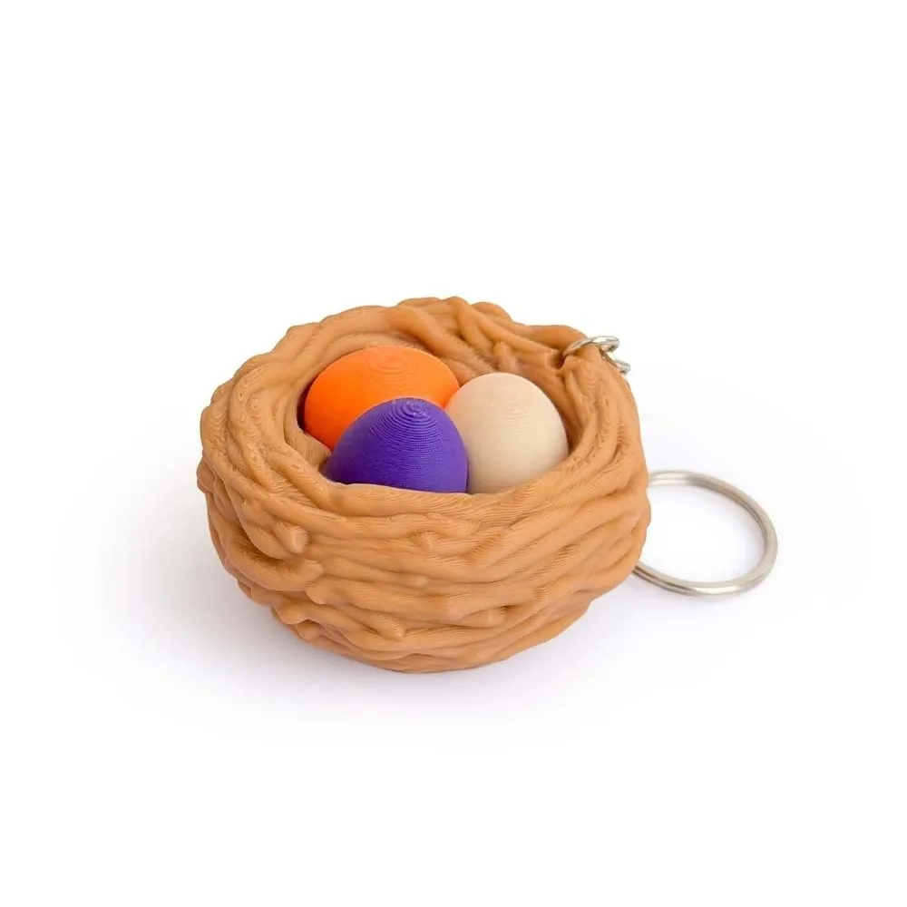 3D Printed Foods Clicker Key Chain Cartoon Tortoise Cat Paw Pendant Sensory Clicker Love Heart PLA Funny Fidget