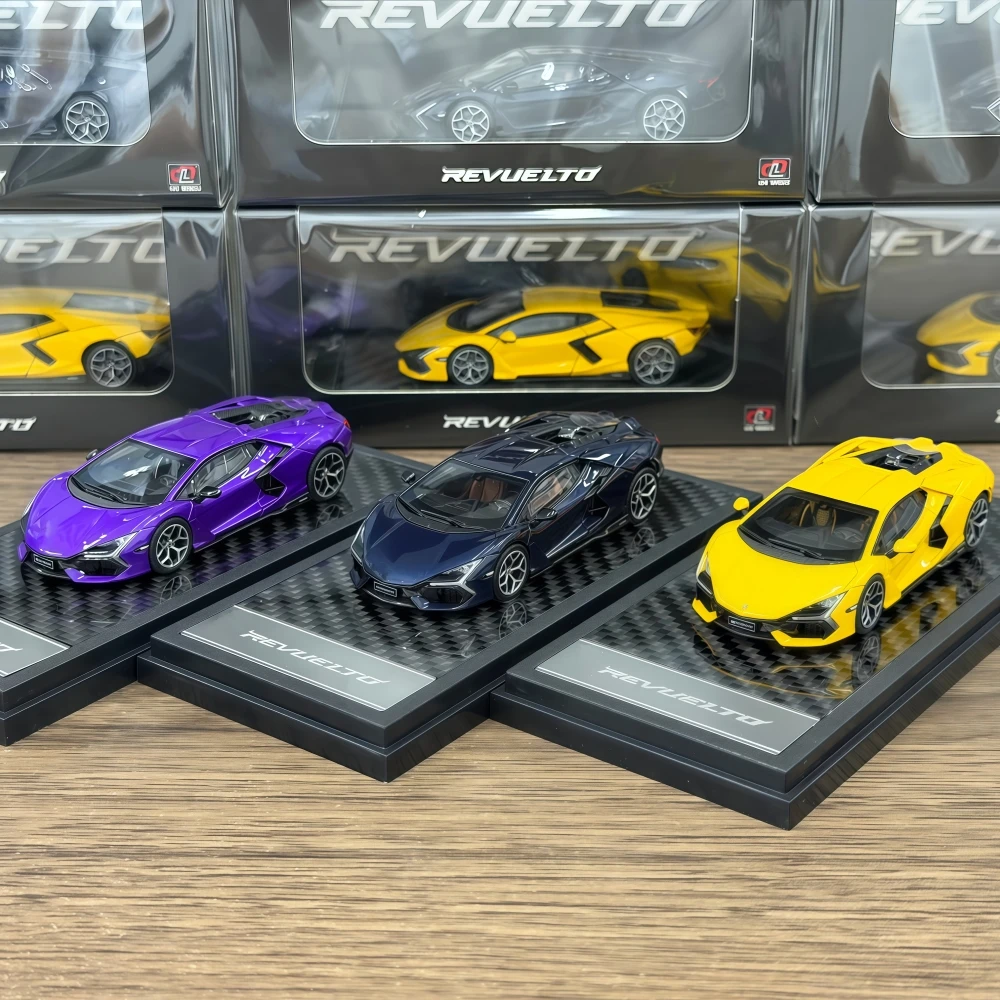 

Модель автомобиля Revuelto из литого металла, масштаб 1:64, с ЖК-дисплеем
