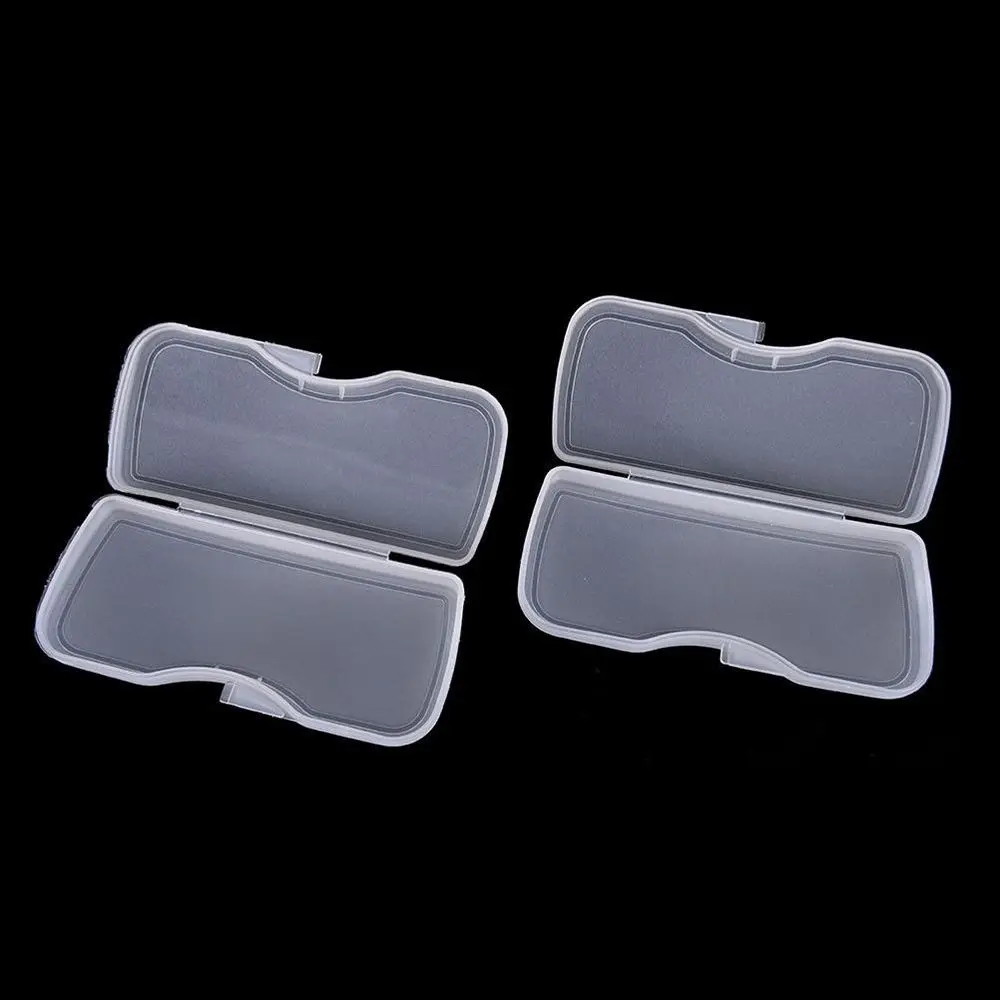 Portable White Transparent Sunglasses Clip Hard Box Glasses Case Eyewear Accessories