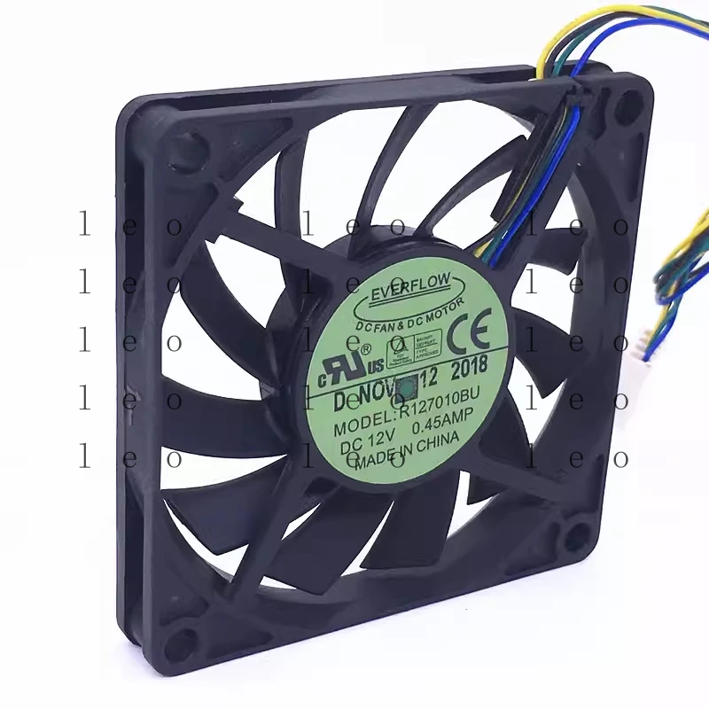 for  EVFLOW R127010BU 12V 0.45A 7CM 7010 4-wire PWM ultra-thin silent cooling fan
