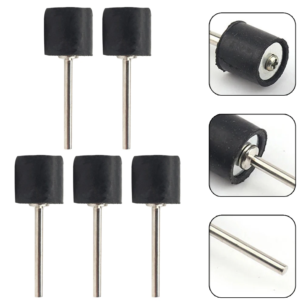 5Pcs Sanding Mandrels Groove Hard Woods Silver 0.39inch 12.7mm 3.17mm 6.35mm 9.5mm Abrasive Tools Drum Sanding Kit