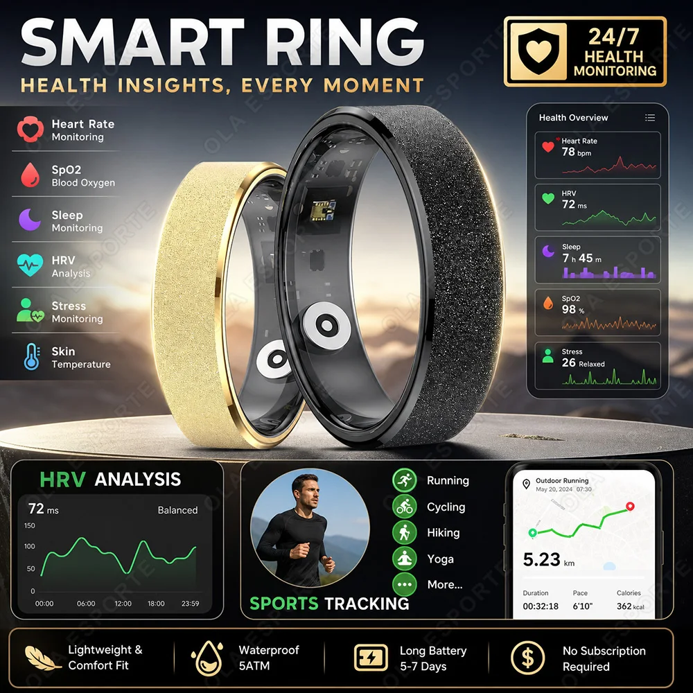 NEW Design sense Smart Ring Men Women Health Monitor Heart Rate Sleep Monitor Outdoor Sport Smartring IPX8 Waterproof Ring R12