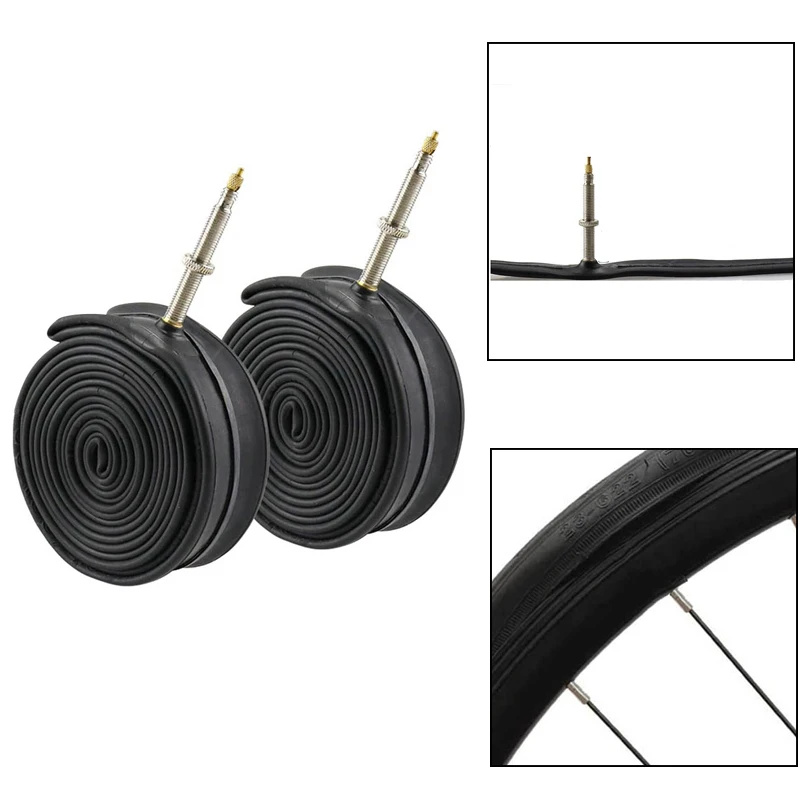 

2 Pack 700X35-43C Road Bike Replacement Inner Tubes Presta Valve For Road Bikes