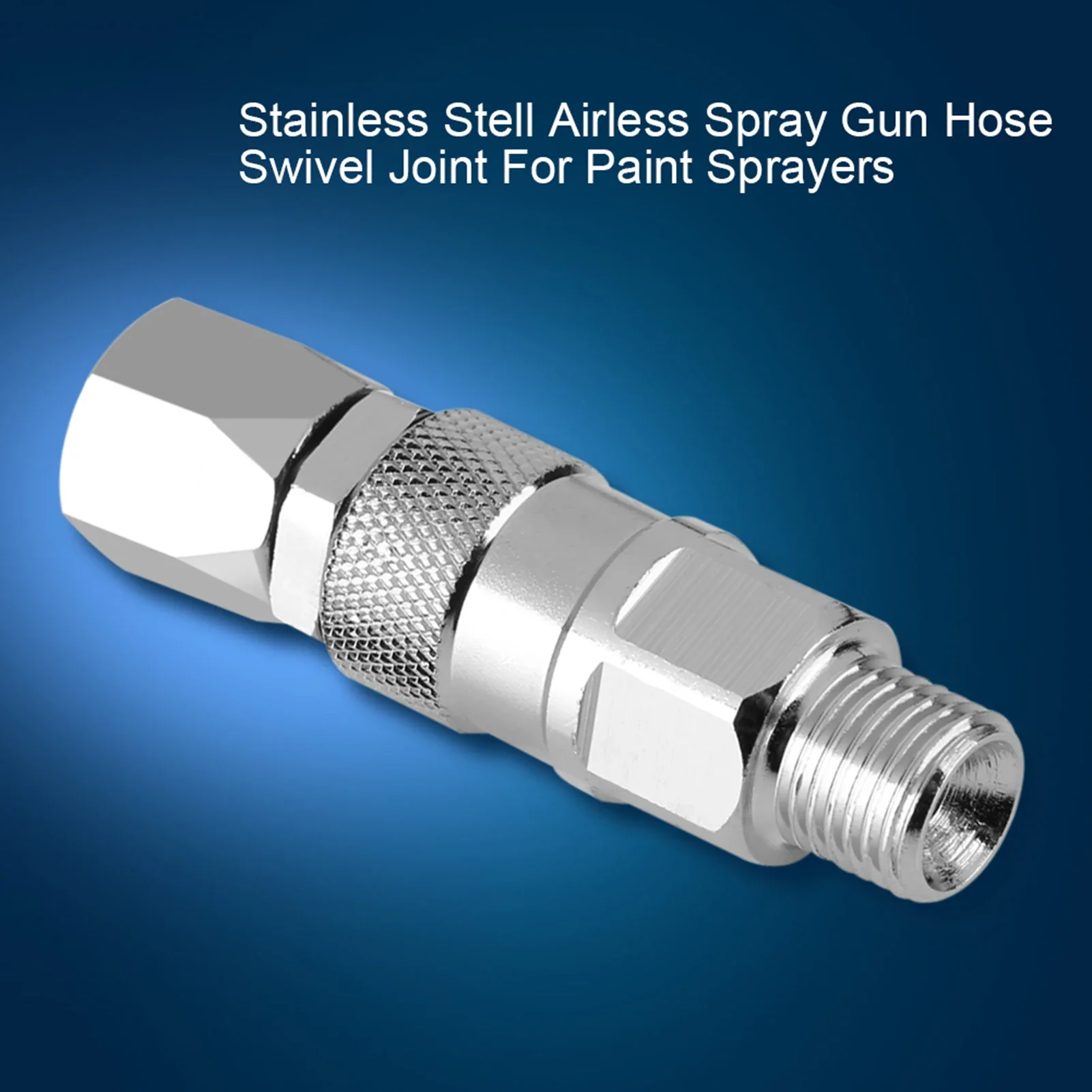 Stainless Steel Airless Spray Gun Hose Swivel Joint - Paint Sprayers