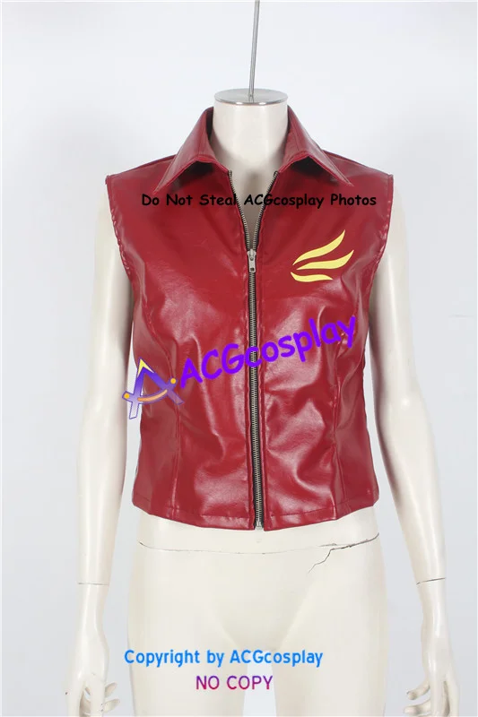 

Faux Leather made Claire Redfield Jacket Cosplay Costume acgcosplay vest only