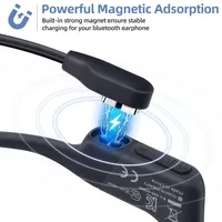 100cm USB Type-C Charging Cable PVC Universal Bone Conduction Headphone Charger for After Shokz AS800 AS803 S810