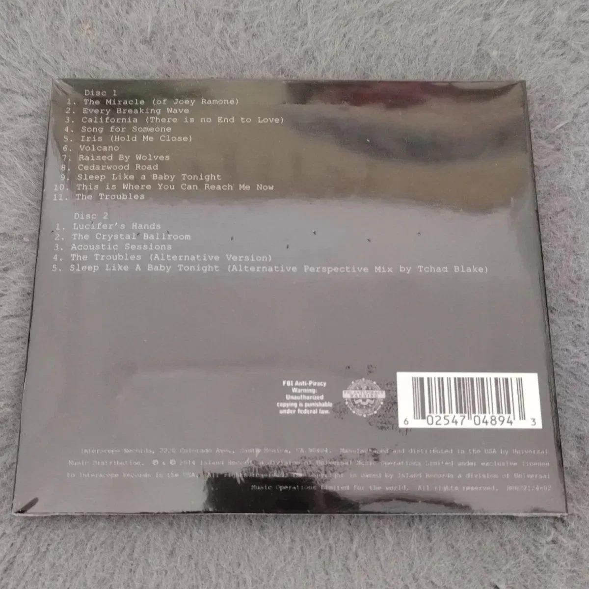 روك باند U2 بونو الموسيقى CD أغاني البراءة ألبوم 2 قطعة سجل الموسيقى تأثيري وكمان سيارة Soundtracks صندوق مجموعة موسيقى الحفلات