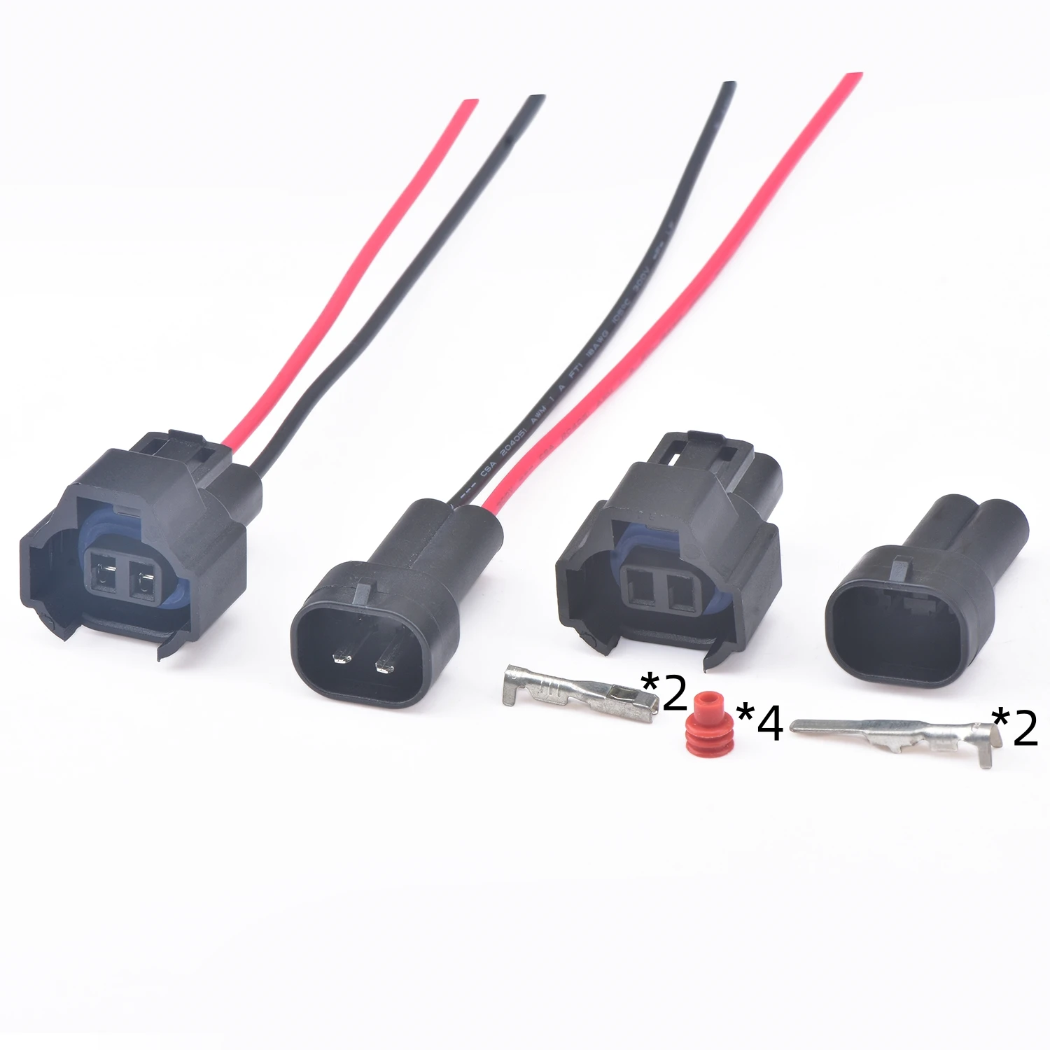 2 Pin Automobile Injector Plug Ignition Coil waterproof Connector Socket Housing Universal version Wire harness plug