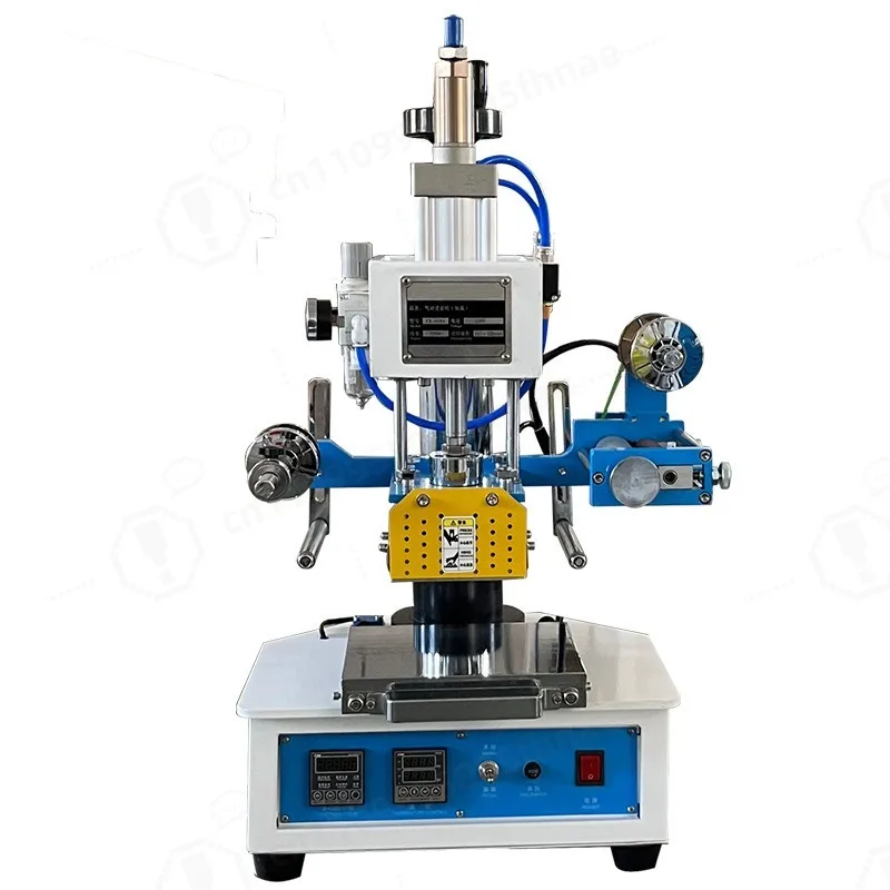 Factory Pneumatic Leather Branding Hot Stamping Machine with Custom Brass Molds for Handbag Certificate Emboss DIY