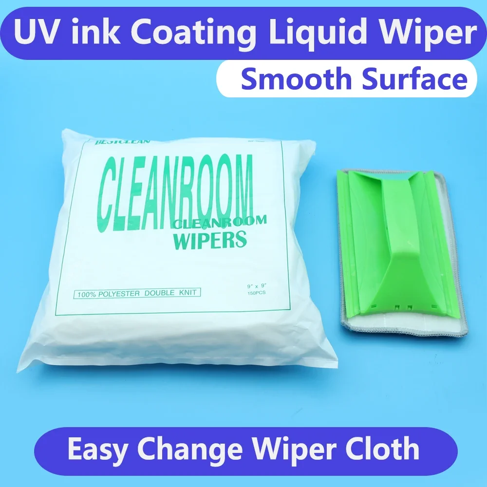 For Glass Wood Metal Crystal Leather Ceramic PVC UV DTCoating Fluid Wiper Printer UV Pretreatment Tool Cleanroom Wiper