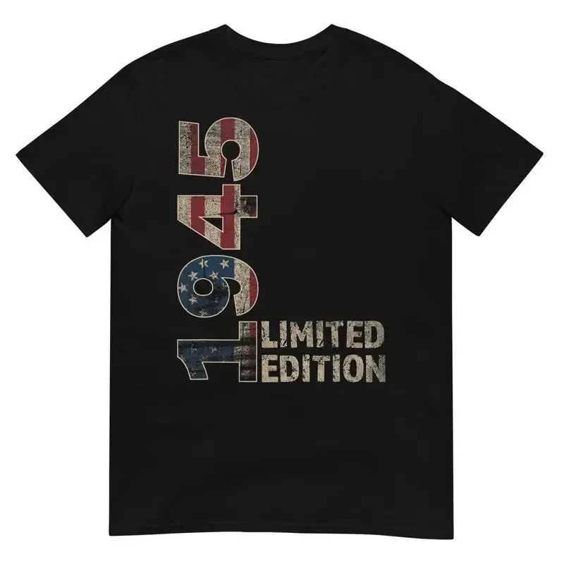 80Th Birthday Men Vintage Born 1945 Turning 80 Year Old T Shirt