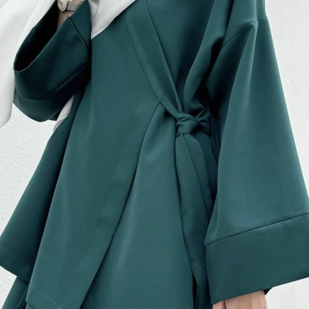 

Ид Мусульманский женский комплект из двух предметов Платье Кафтан Ислам Топы на шнуровке Юбка Костюмы Марокко Ансамблы Абая Турция Рамадан Скромные наряды