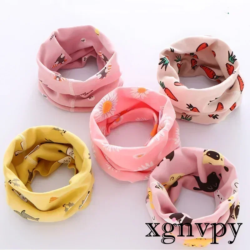 Winter Children Warmer Neck Scarf for Kids Boys Girls Neckerchief Cute Baby Cartoon Scarf Soft Neck Collar Children´s Scarves