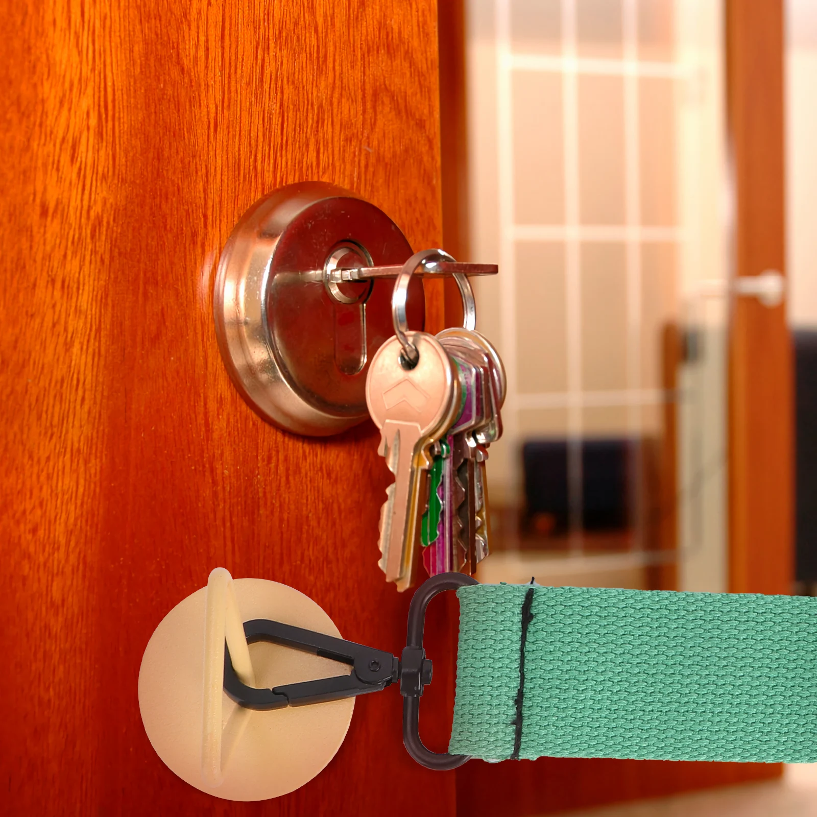 

Pet Stopper Adjustable Safety Strap For Cats Dogs Pinch Guard Household Door Latch Accessory Security Door Stop