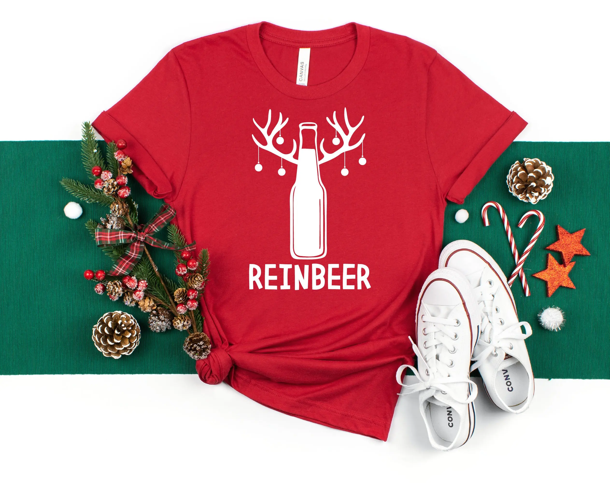 Reinbeer shirt Christmas T Merry Drinking Holiday Party Reindeer