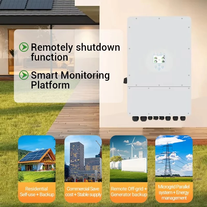 Energy Storage Hybrid Solar Inverter Dual  Three Phase 5kw 6kw 8kw 10kw 12kw Inverters for Residential Power Solutions