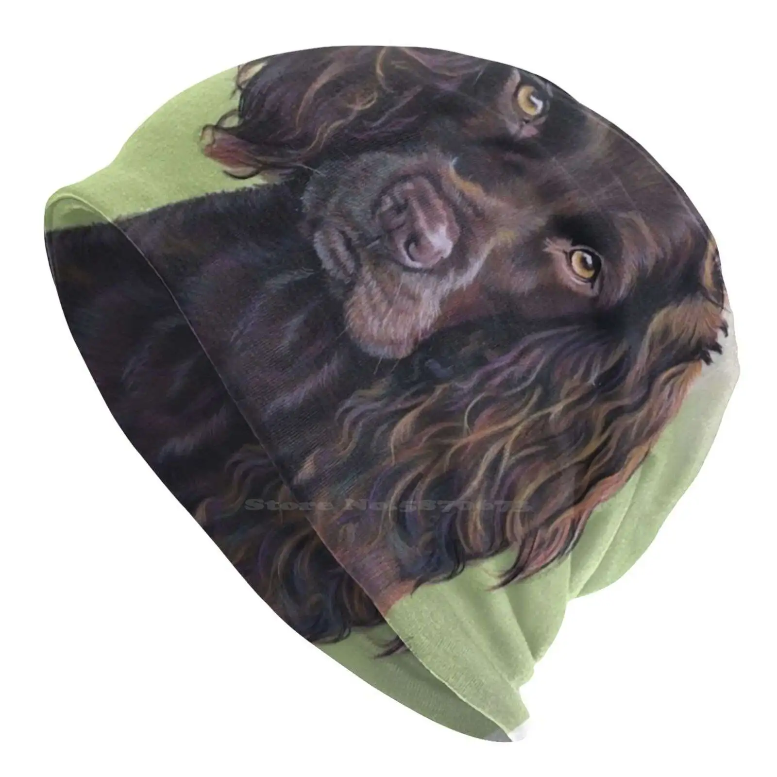 Boykin Spaniel Knitted Hat Warm Beanie Outdoor Caps Boykin Spaniel