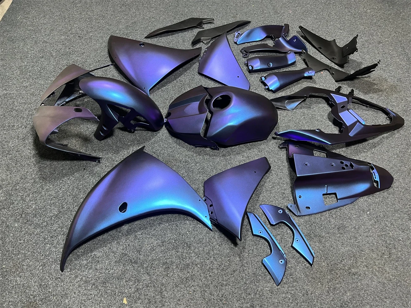 Motorcycle Fairings Kit Fit For Yzf R1 2009 2010 11 2012 2013 2014 Bodywork Set High Quality ABS Injection New Silver gray Blue