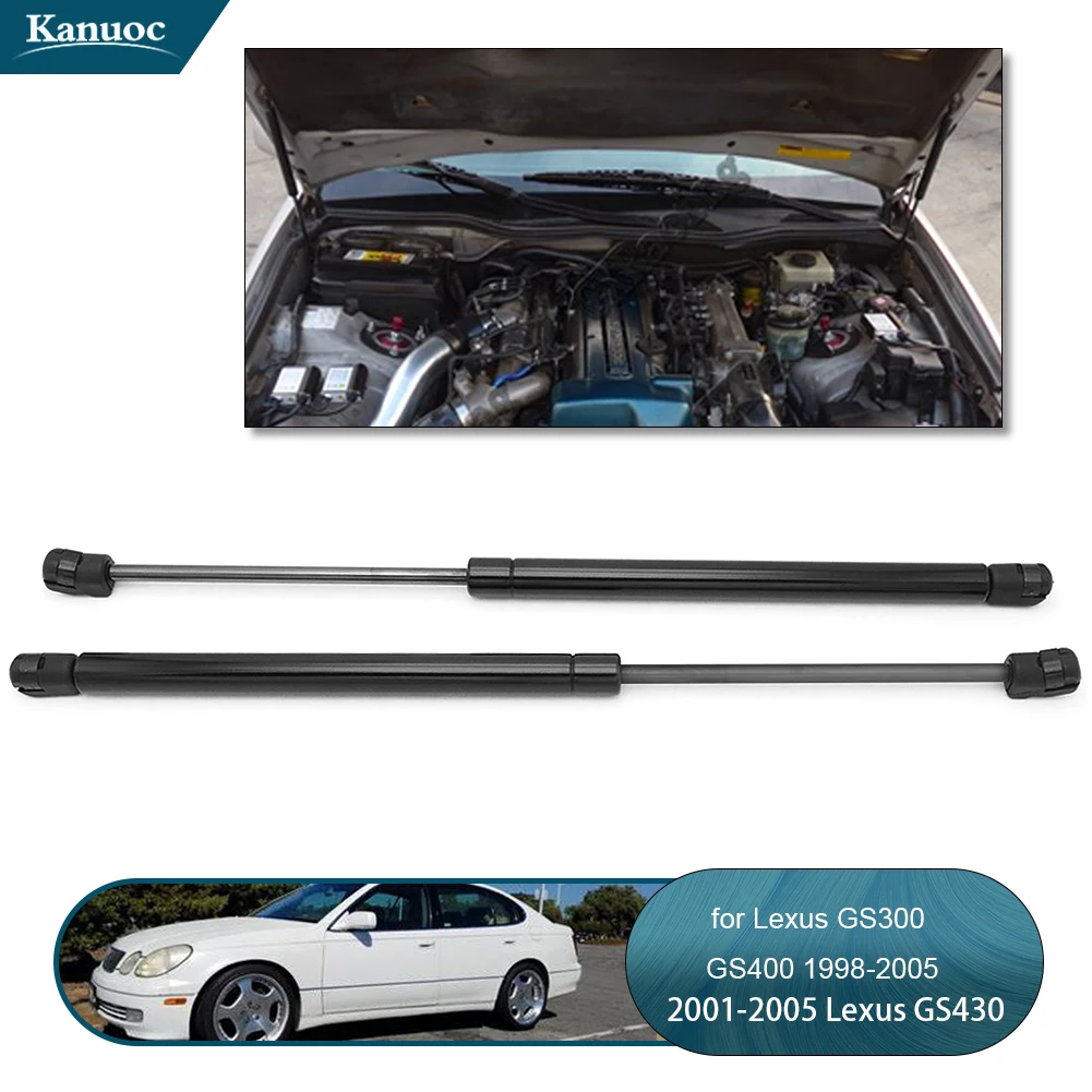 Front Hood Lift Support Strut for Lexus GS300 GS400 GS430 1998-2005, Gas Spring Shock Absorber Bars, Car Accessories