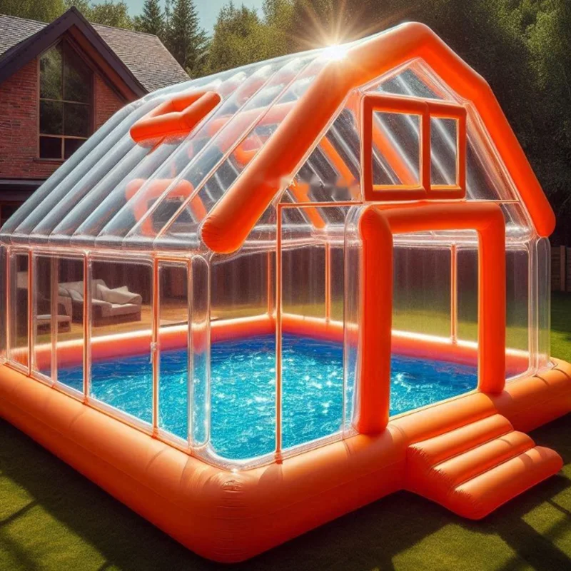 ized Commercial Inflatable Sofa Pools For Water Park Portable  With Tent For Backyard Party